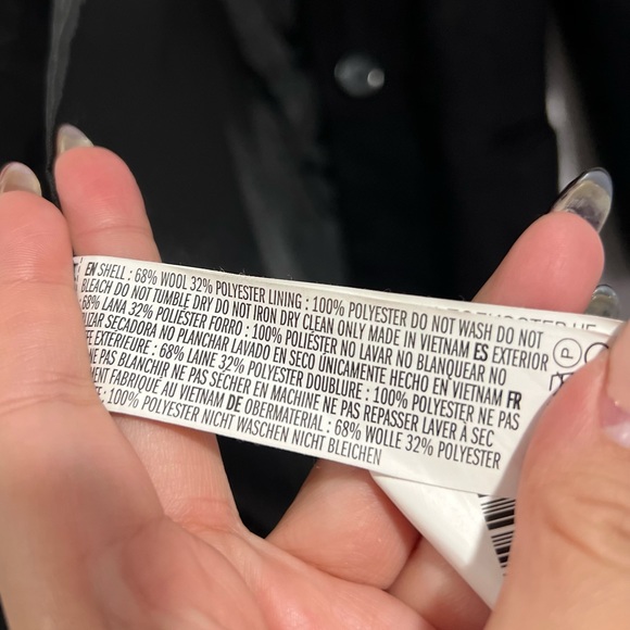 FOREVER21 black coat size Large - Picture 3 of 5